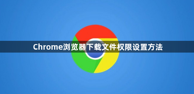Chrome浏览器下载文件权限设置方法1