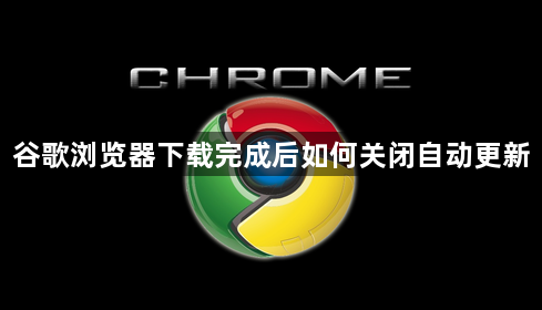 谷歌浏览器下载完成后如何关闭自动更新1