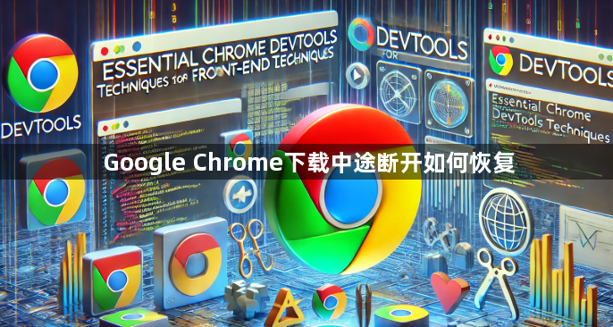 Google Chrome下载中途断开如何恢复1
