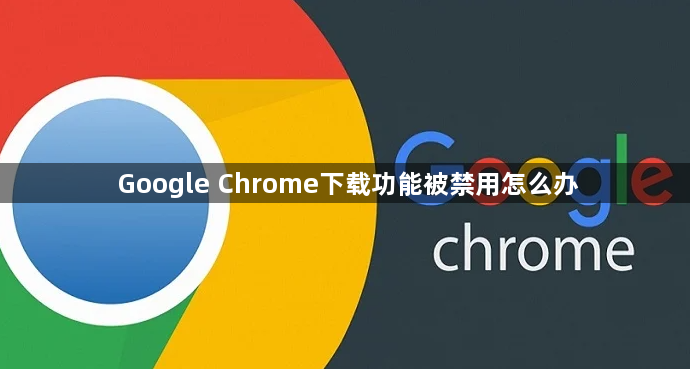 Google Chrome下载功能被禁用怎么办1