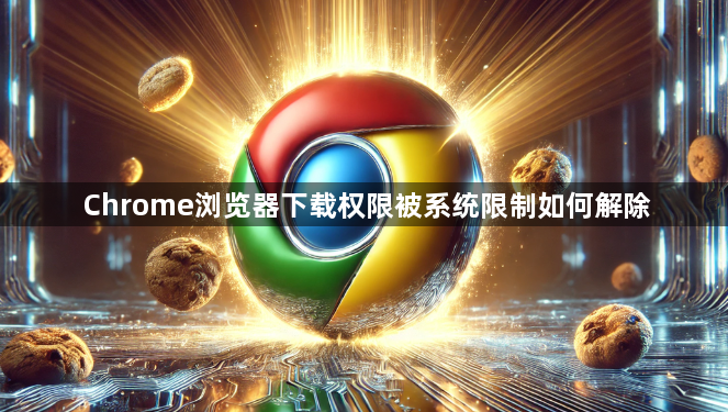 Chrome浏览器下载权限被系统限制如何解除1