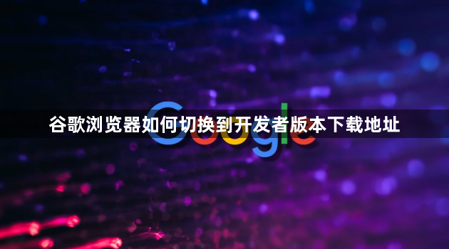 谷歌浏览器如何切换到开发者版本下载地址1