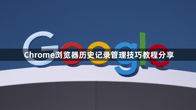Chrome浏览器历史记录管理技巧教程分享1