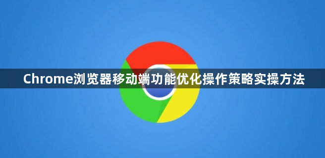 Chrome浏览器移动端功能优化操作策略实操方法1