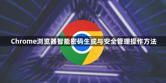 Chrome浏览器智能密码生成与安全管理操作方法1