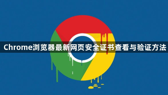 Chrome浏览器最新网页安全证书查看与验证方法1