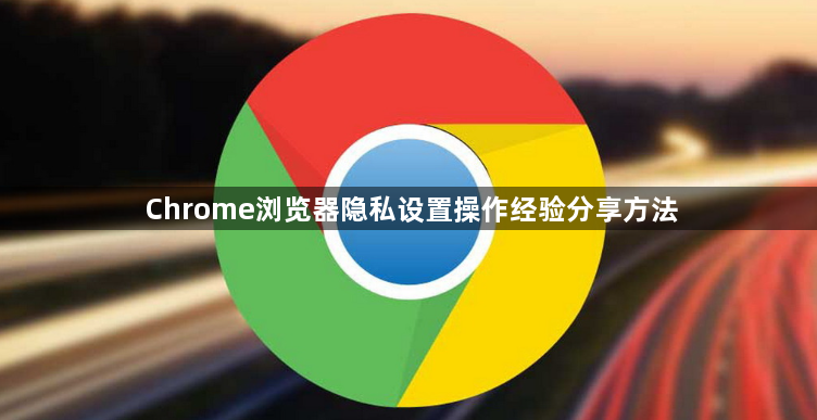 Chrome浏览器隐私设置操作经验分享方法1
