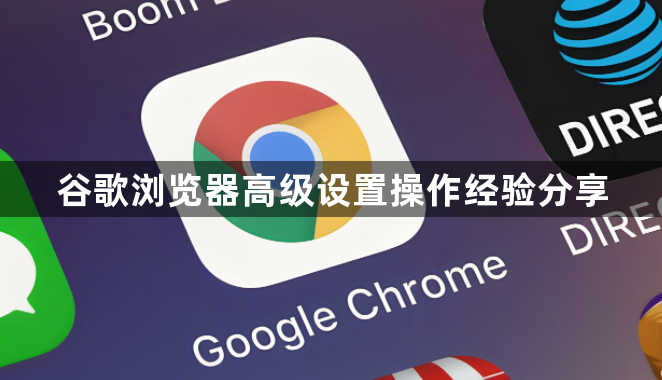 谷歌浏览器高级设置操作经验分享1