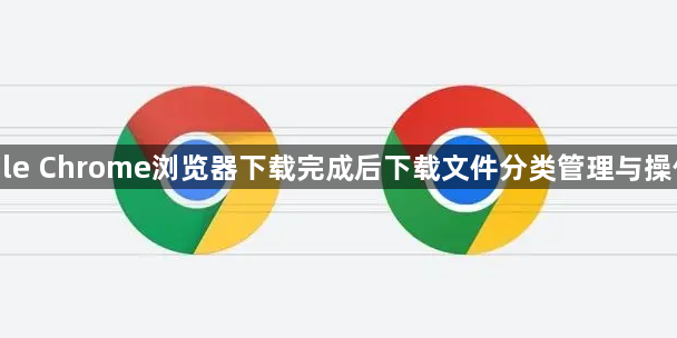 Google Chrome浏览器下载完成后下载文件分类管理与操作教程1