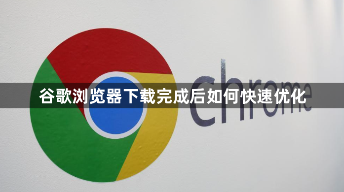 谷歌浏览器下载完成后如何快速优化1