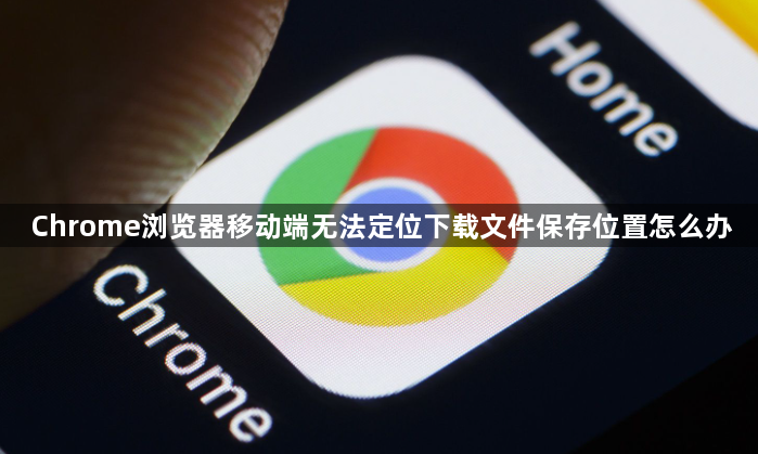Chrome浏览器移动端无法定位下载文件保存位置怎么办1