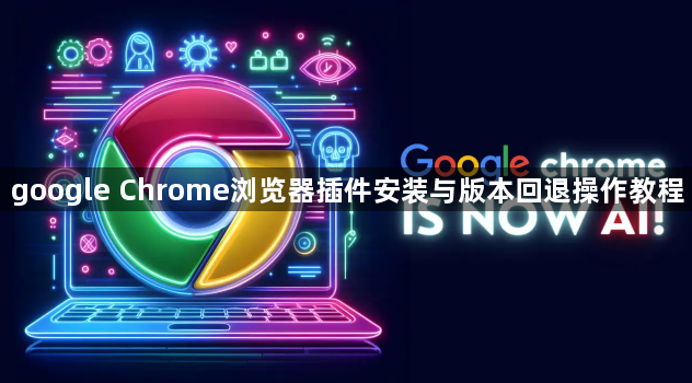 google Chrome浏览器插件安装与版本回退操作教程1