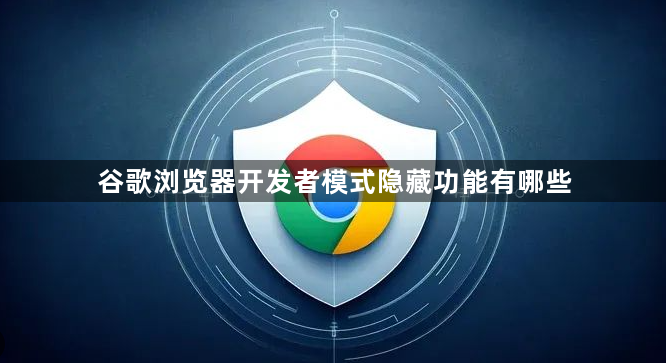 谷歌浏览器开发者模式隐藏功能有哪些1