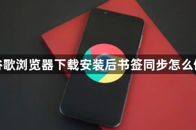 谷歌浏览器下载安装后书签同步怎么做1