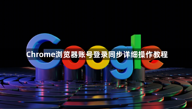 Chrome浏览器账号登录同步详细操作教程1