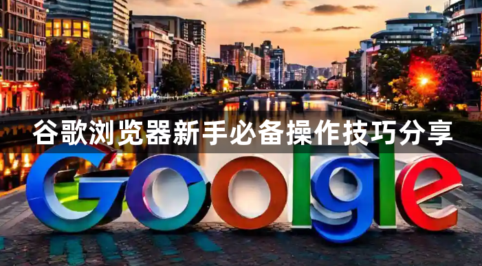 谷歌浏览器新手必备操作技巧分享1