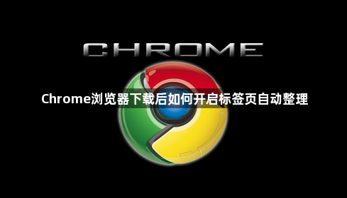 Chrome浏览器下载后如何开启标签页自动整理1