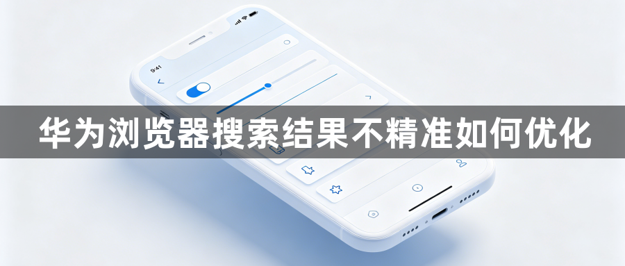华为浏览器搜索结果不精准如何优化1