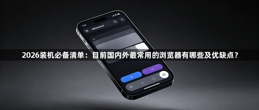 2026装机必备清单：目前国内外最常用的浏览器有哪些及优缺点？1