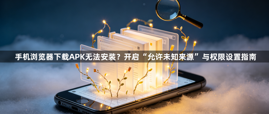 手机浏览器下载APK无法安装?开启“允许未知来源”与权限设置指南1