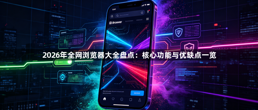 2026年全网浏览器大全盘点:核心功能与优缺点一览1