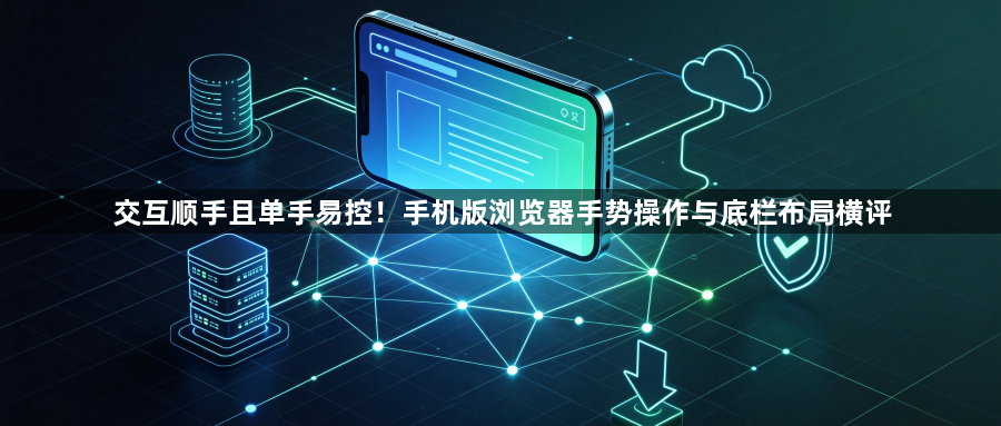 交互顺手且单手易控！手机版浏览器手势操作与底栏布局横评1