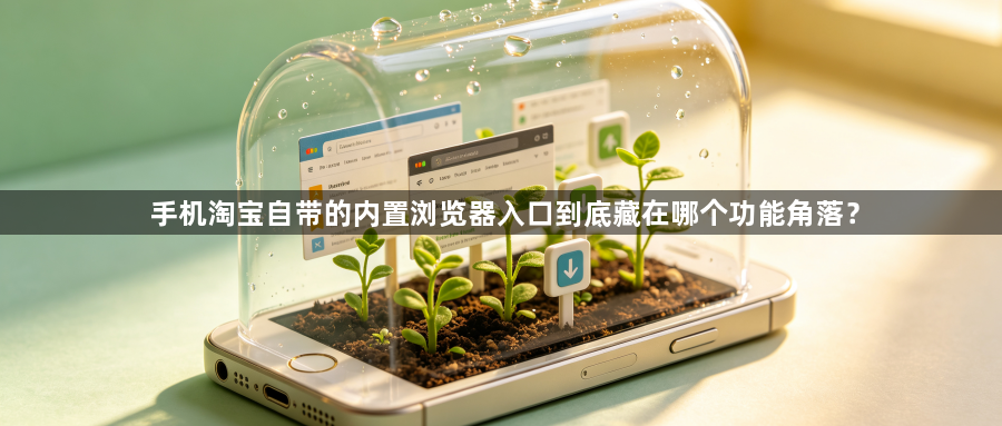 手机淘宝自带的内置浏览器入口到底藏在哪个功能角落？1