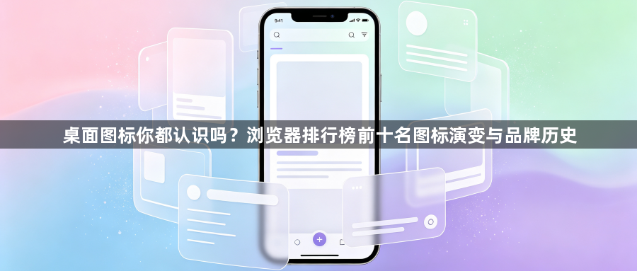 桌面图标你都认识吗？浏览器排行榜前十名图标演变与品牌历史1