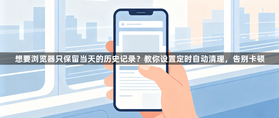 想要浏览器只保留当天的历史记录？教你设置定时自动清理，告别卡顿1
