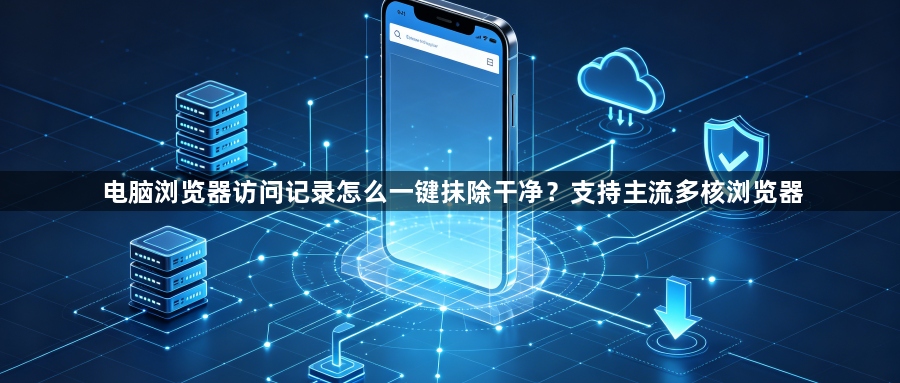 电脑浏览器访问记录怎么一键抹除干净？支持主流多核浏览器1