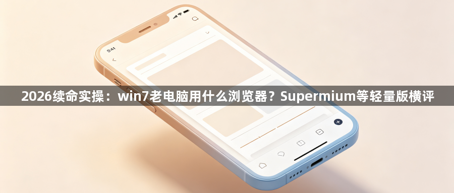 2026续命实操：win7老电脑用什么浏览器？Supermium等轻量版横评1