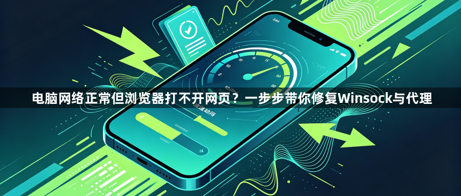 电脑网络正常但浏览器打不开网页？一步步带你修复Winsock与代理1