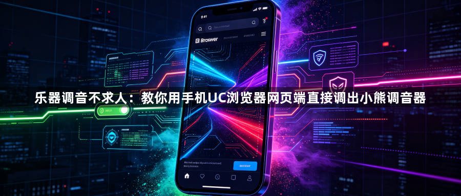 乐器调音不求人：教你用手机UC浏览器网页端直接调出小熊调音器1